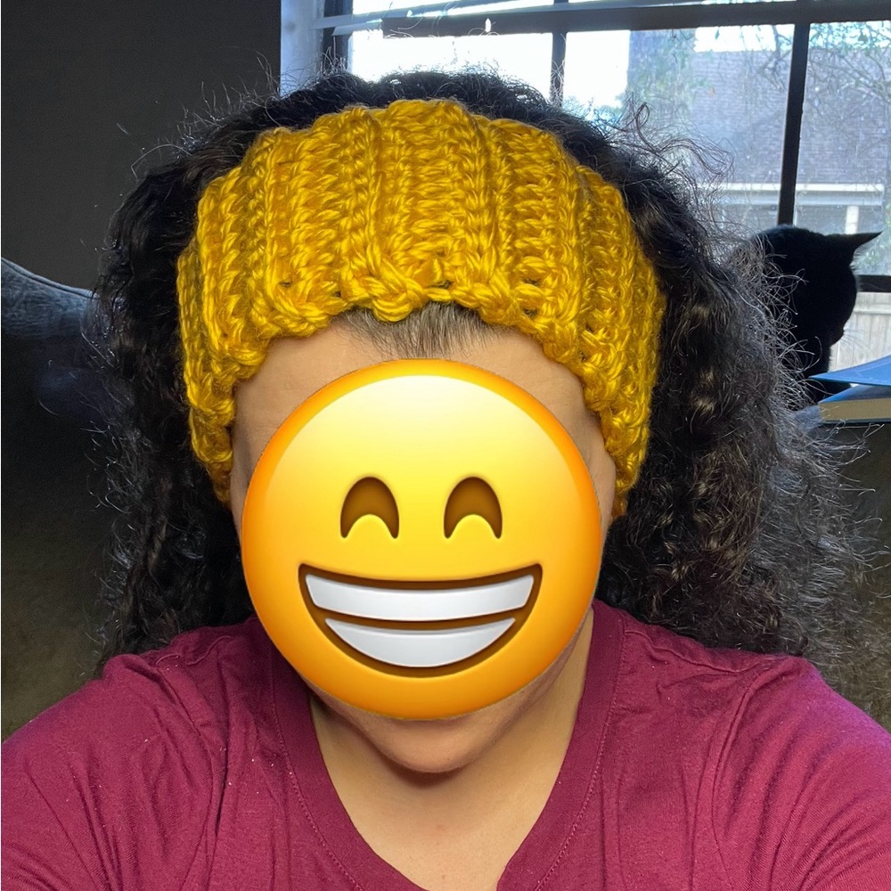 Handmade Mustard Yellow crochet Headband